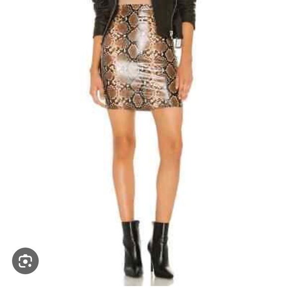 Commando Snakeskin Stretch Mini Skirt - Picture 1 of 5